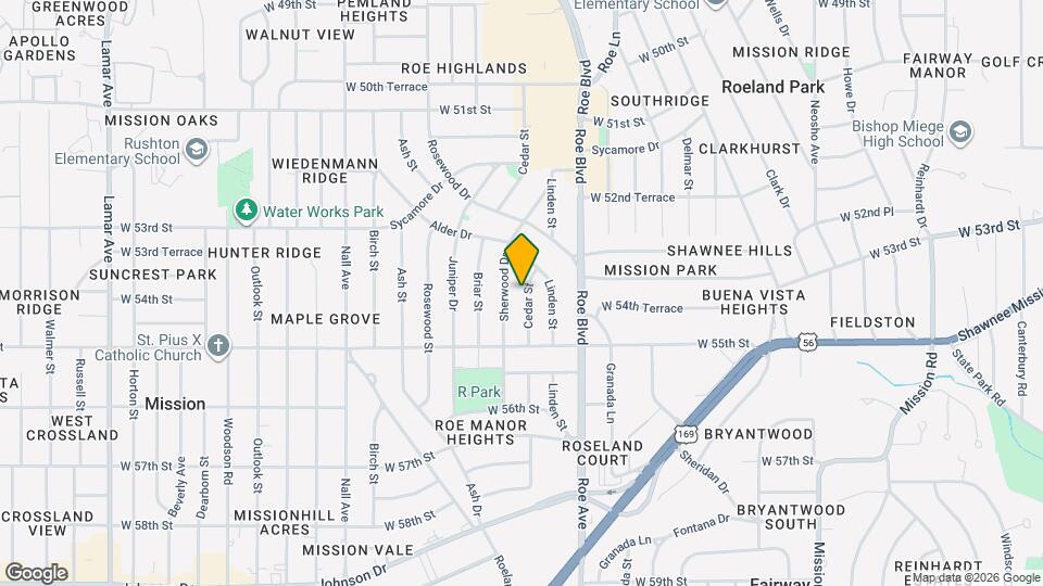 5406 Cedar St Map and Location Details