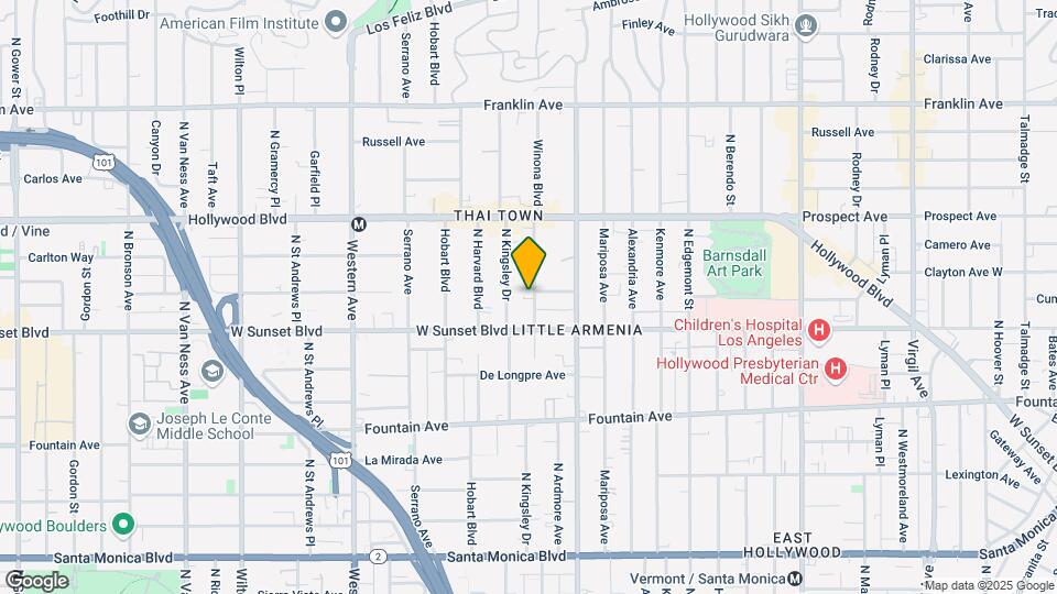 1535 Winona Blvd Map and Location Details