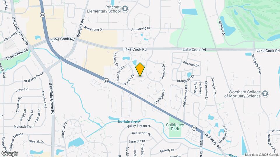 1166 Middlebury Ln, Unit 1 Map and Location Details