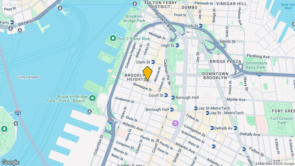 88 Pierrepont St Mapa y Detalles de la Ubicación