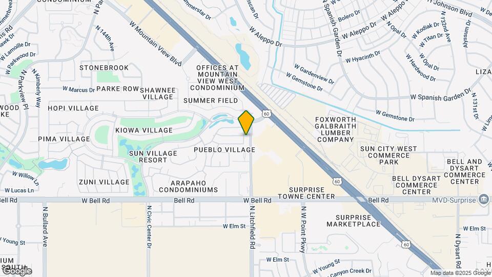 17467 N Sunset Trail, Unit AUCPEG Map and Location Details