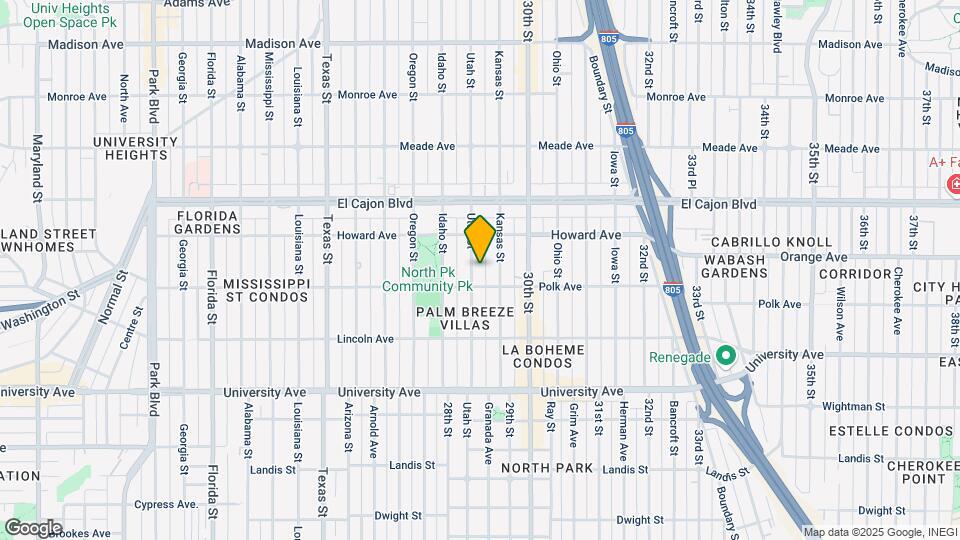 4125-4131 Utah St Mapa y Detalles de la Ubicación