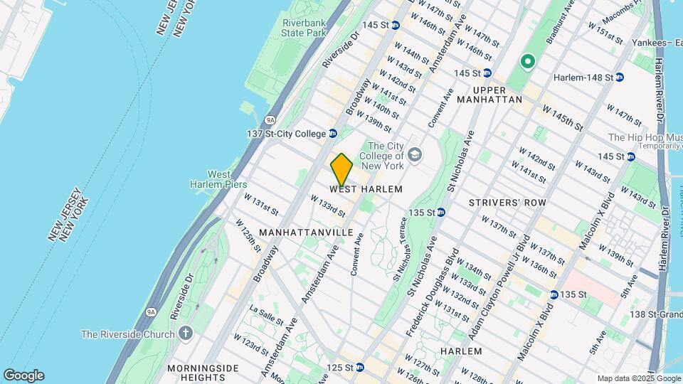 513 W 134th St Map and Location Details