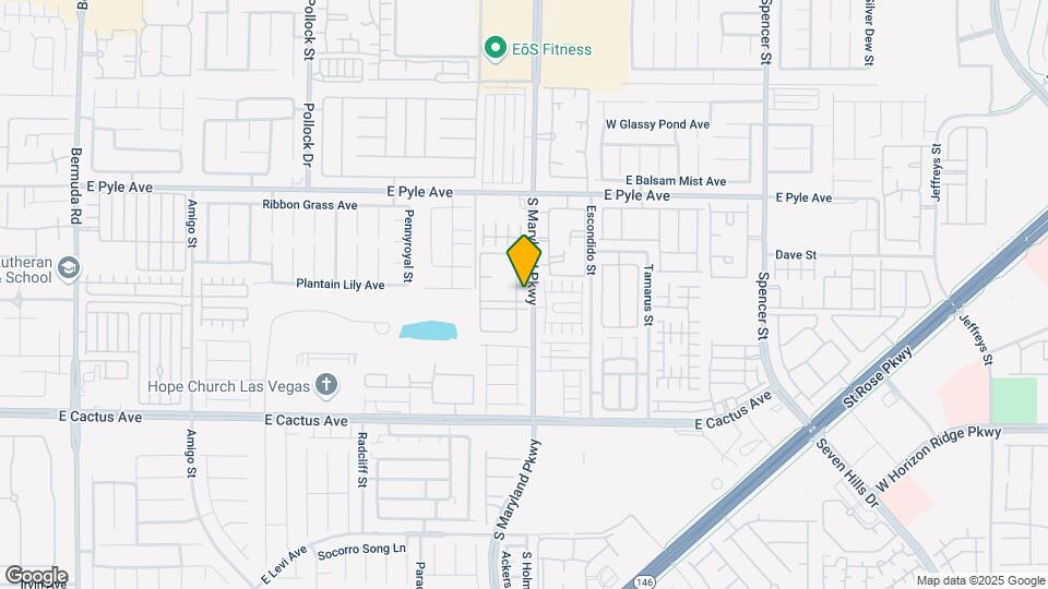 10245 S Maryland Pkwy Map and Location Details