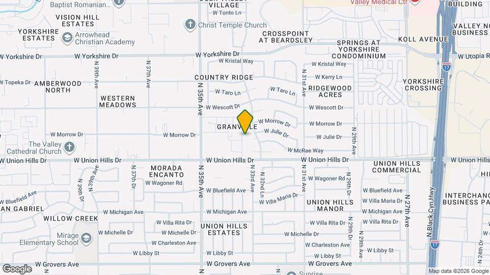 18801 N 33rd Dr Mapa y Detalles de la Ubicación