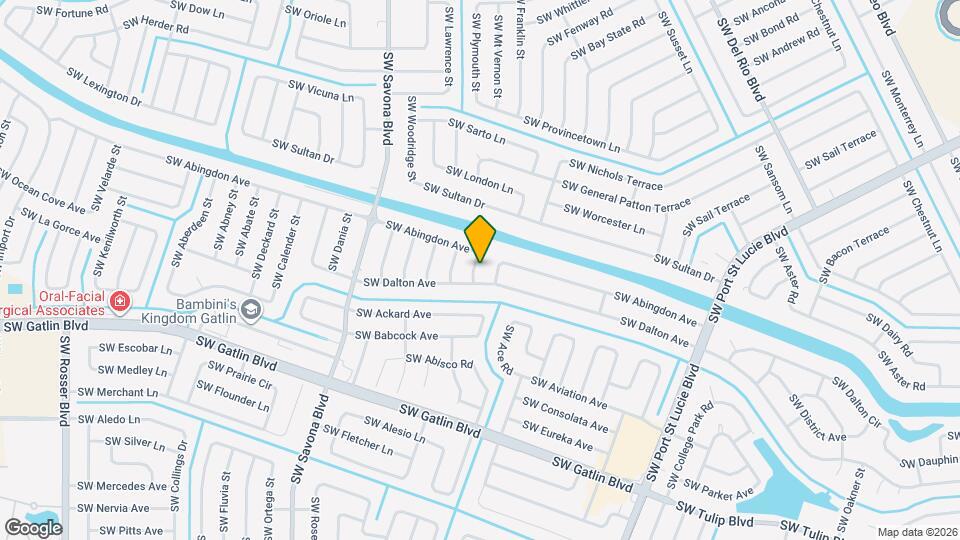 2573 SW Cain St Map and Location Details