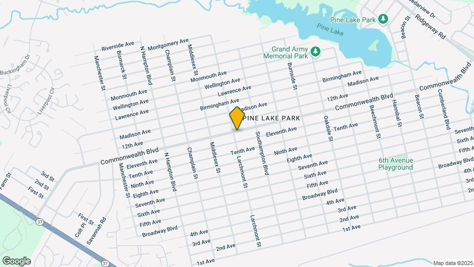 1112 Larchmont St Map and Location Details
