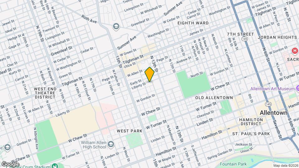 1338 Liberty St Map and Location Details