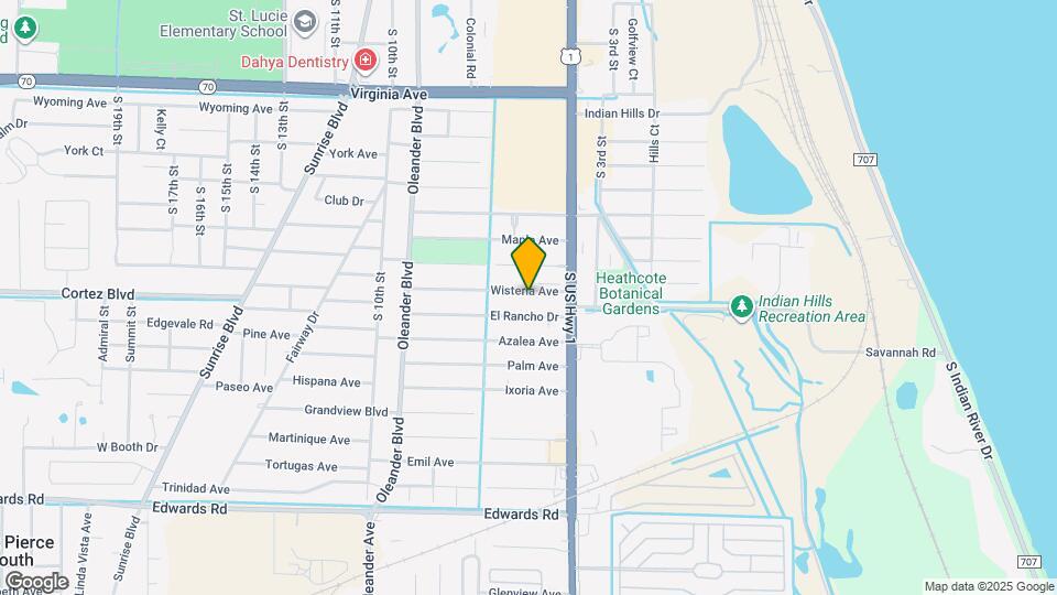 507 Wisteria Ave Map and Location Details