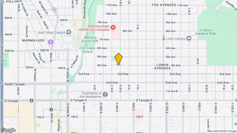 4th Ave and D Street Apartments Mapa y Detalles de la Ubicación