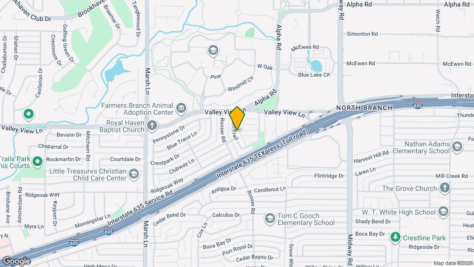 13128 Kerr Trail Map and Location Details