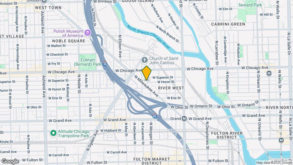 727 N Milwaukee Ave Map and Location Details