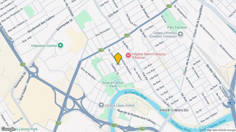 1445 D'assise Av Map and Location Details