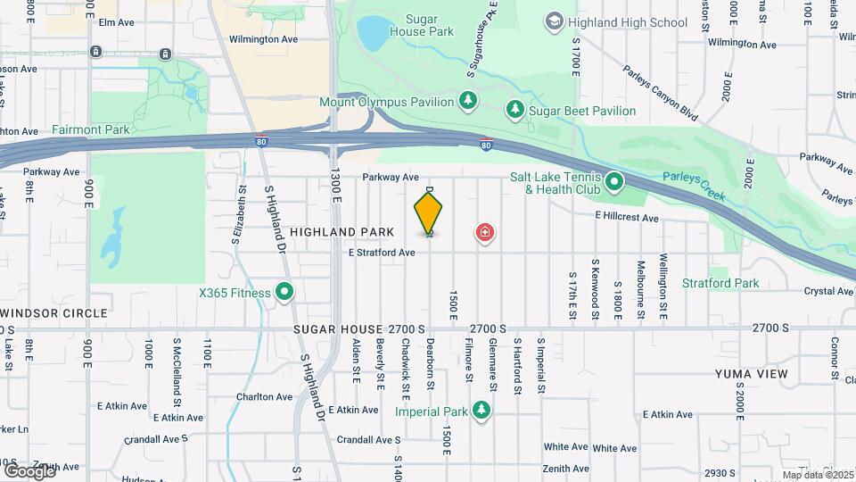 2566 Dearborn St Map and Location Details