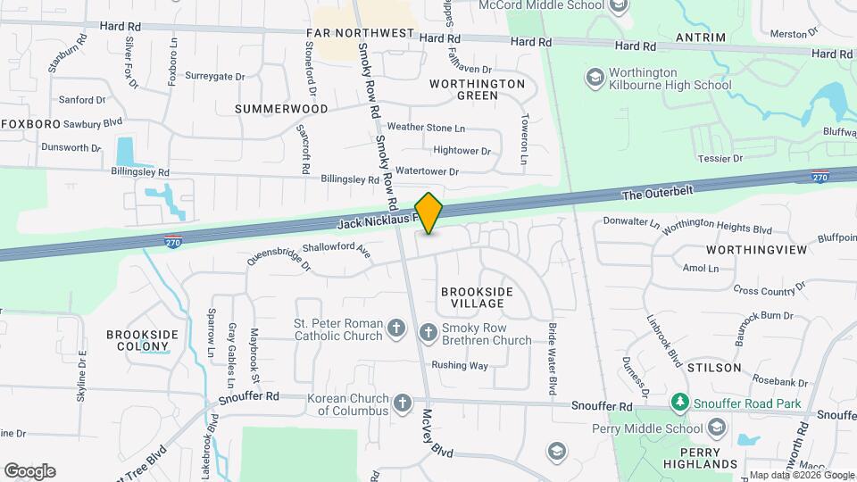 1823 Worthington Run Dr Mapa y Detalles de la Ubicación