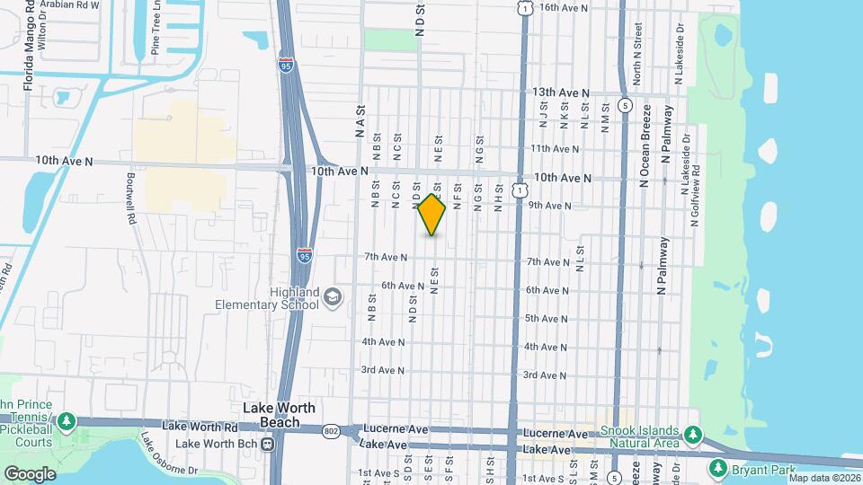 717 N E St Map and Location Details