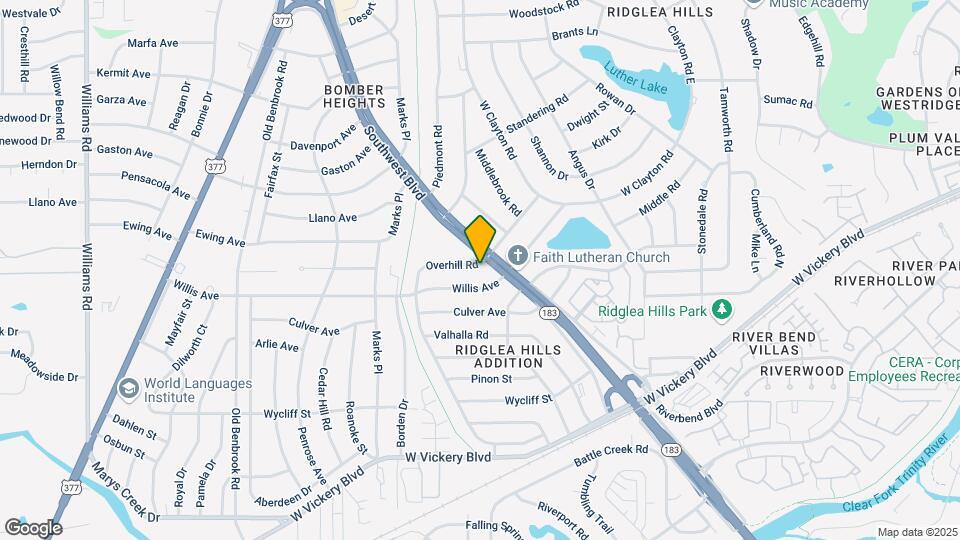 7005 Overhill Rd Map and Location Details