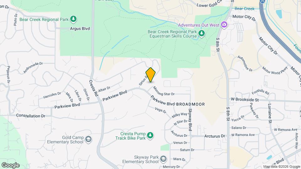 1212 Morning Star Dr Map and Location Details