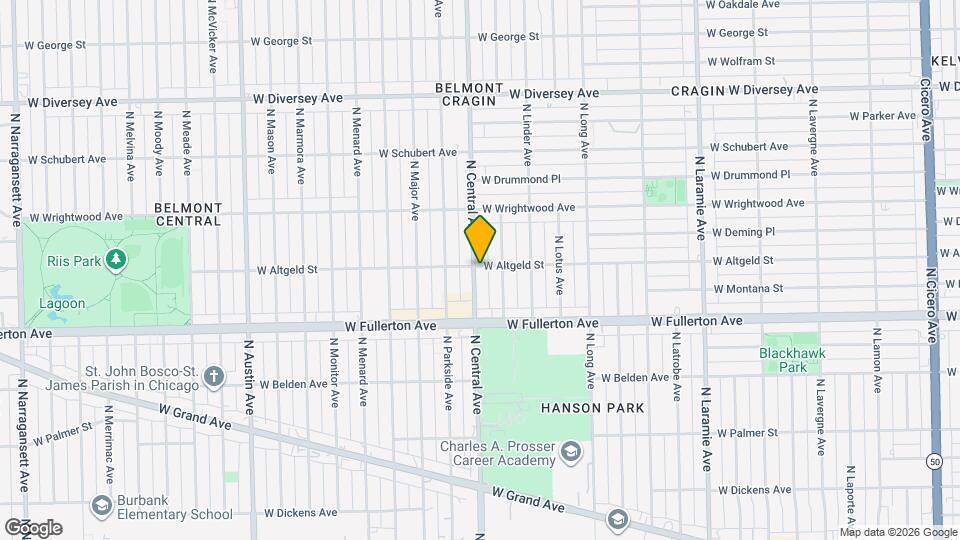 5559 W Altgeld St Map and Location Details