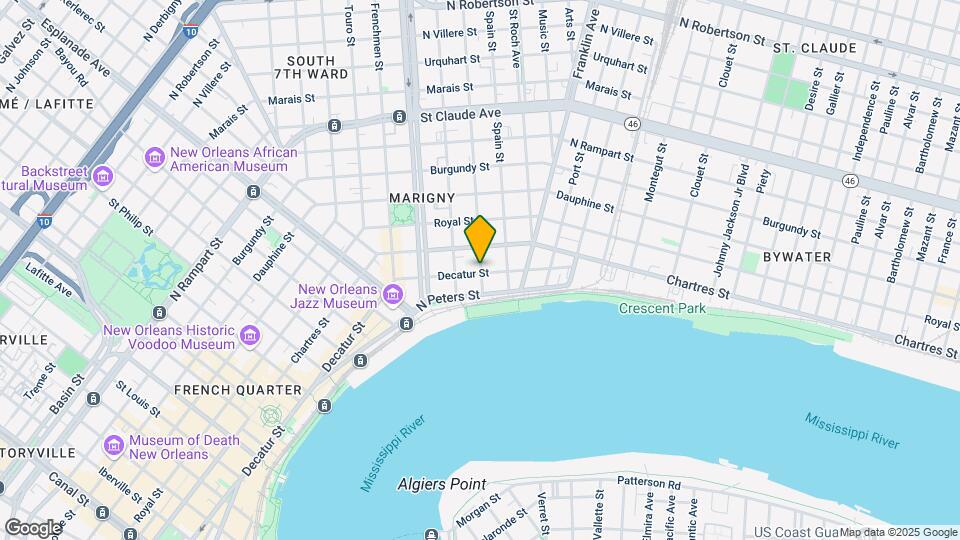 500 Mandeville St Map and Location Details