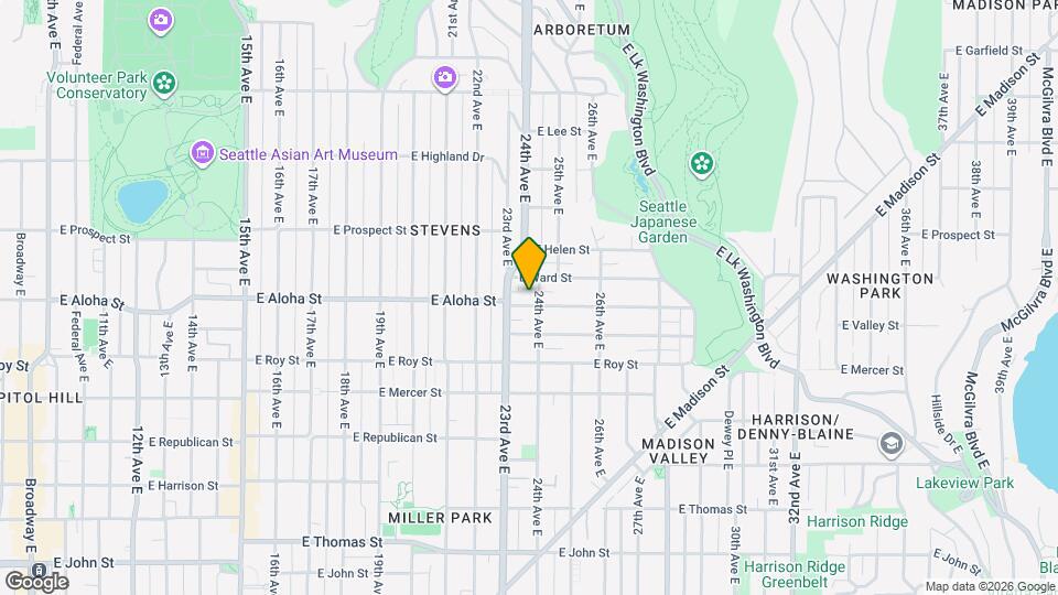 2322 E Aloha St Map and Location Details