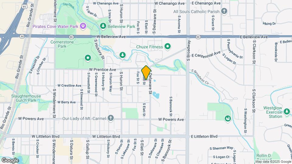5380 S Elati St Map and Location Details