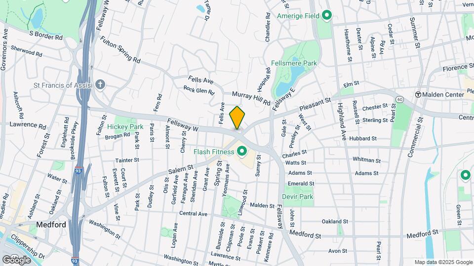 87 Fellsway W, Unit 1 Map and Location Details