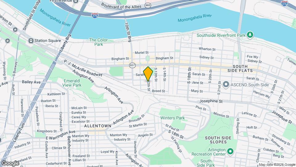 120 S 12th St Map and Location Details