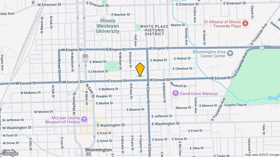 510 E Locust St, Unit A Map and Location Details