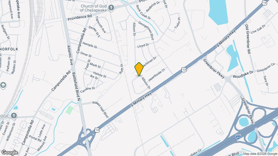 2023 Candlelight Dr Map and Location Details