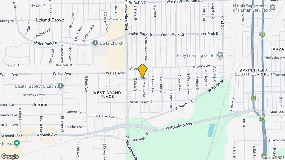 814 W Highland Ave Map and Location Details