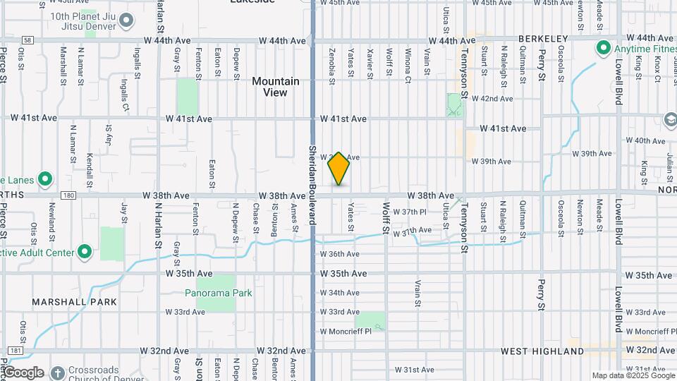 3816 Zenobia St Map and Location Details