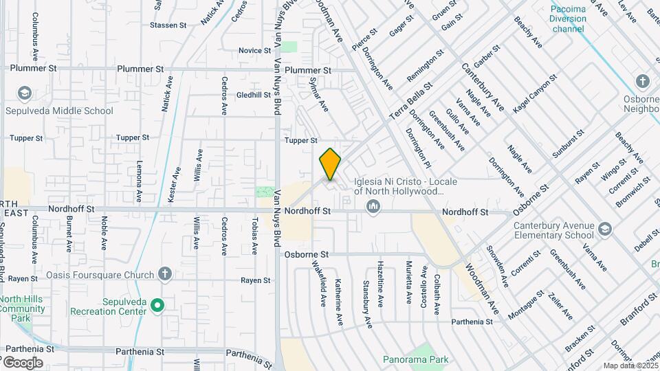 14444 Terra Bella St Mapa y Detalles de la Ubicación