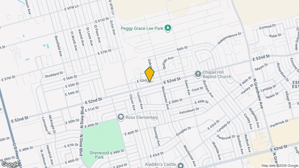 1529 E 52nd St Map and Location Details