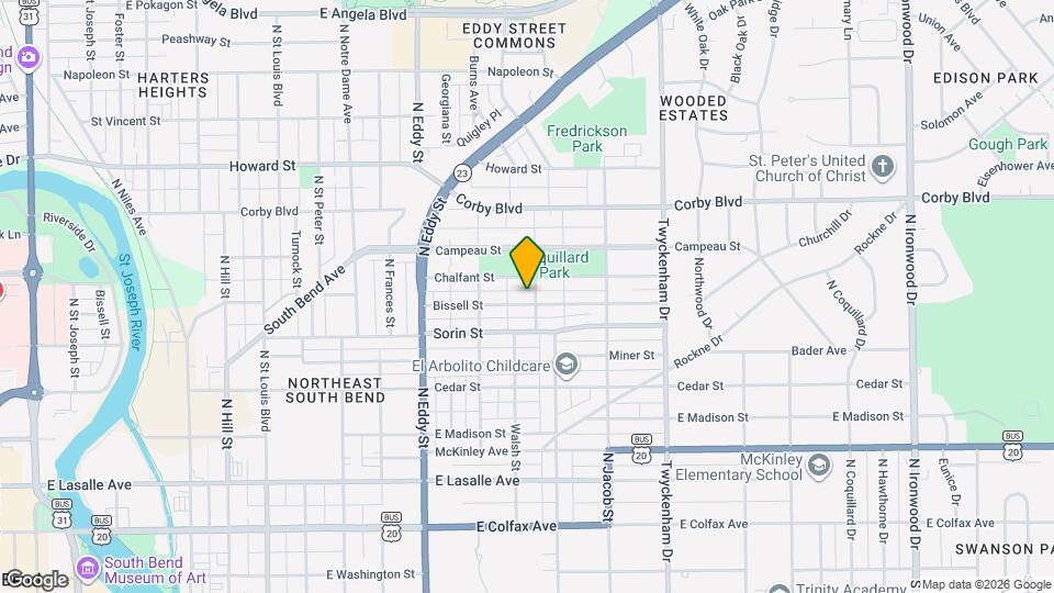 1241 Bissell St Map and Location Details
