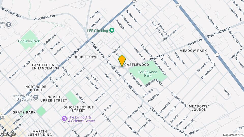 840 Bryan Ave Map and Location Details