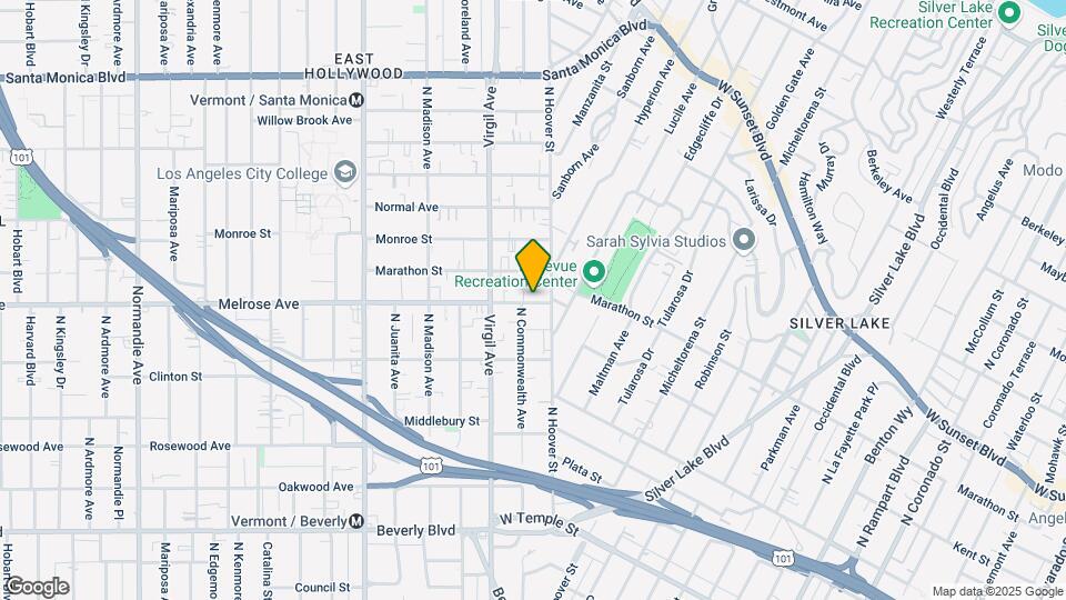 3921-3923 Melrose Ave Map and Location Details