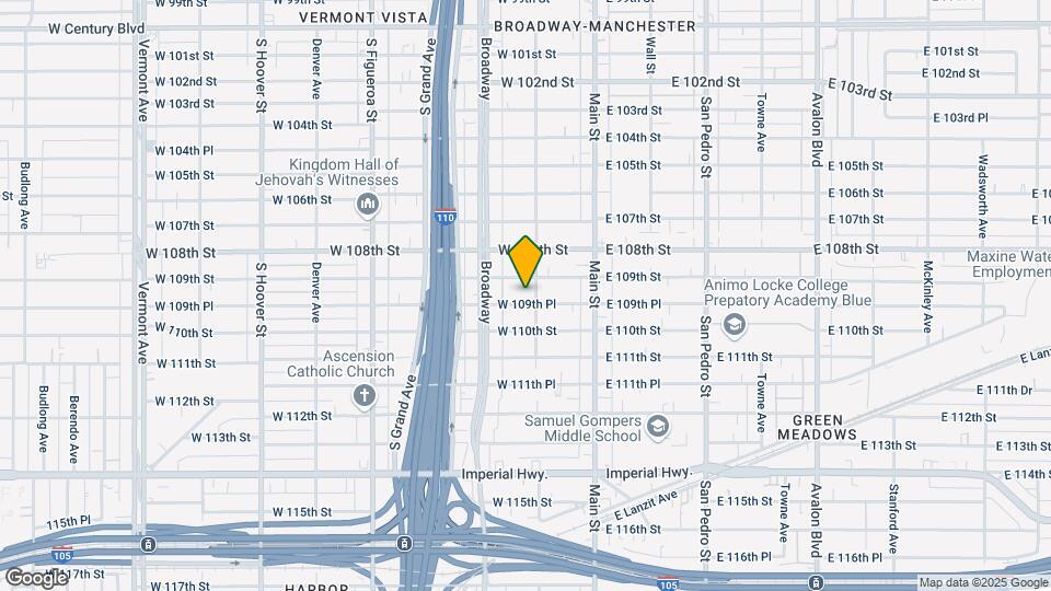 211 W 109th Pl Map and Location Details