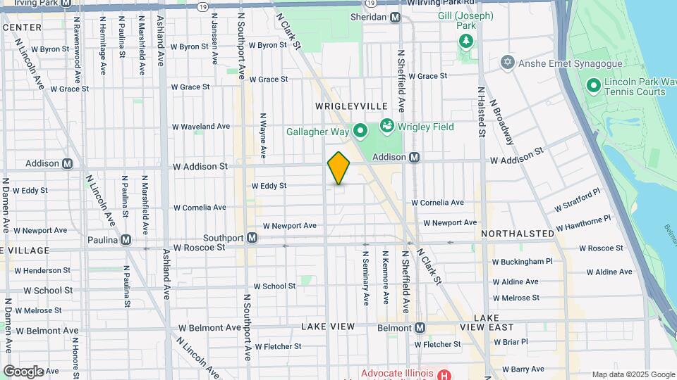 1165 W Eddy St Map and Location Details