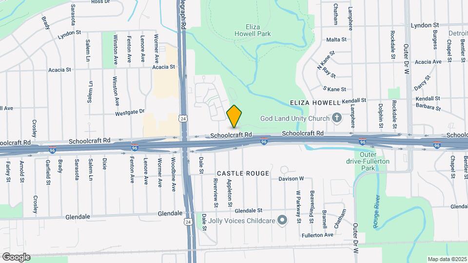 23606 Schoolcraft Rd Map and Location Details