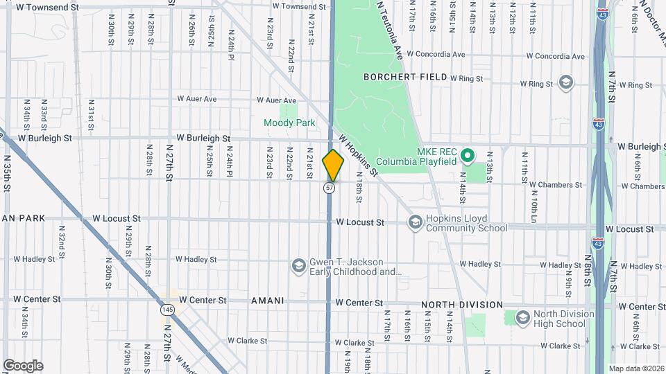 1911 W Chambers St Map and Location Details