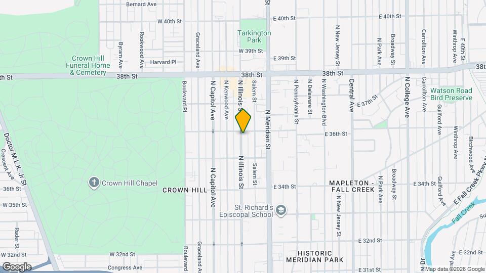 3551 N Illinois St Map and Location Details