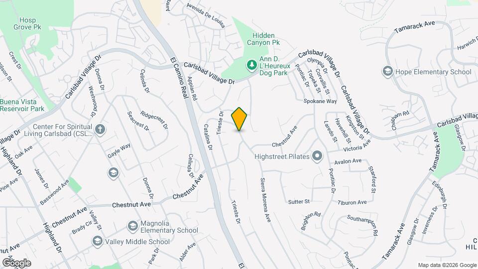 3549 Sierra Morena Ave Map and Location Details