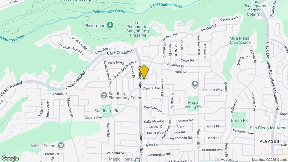 8358 Menkar Rd, Unit Unit1 Map and Location Details