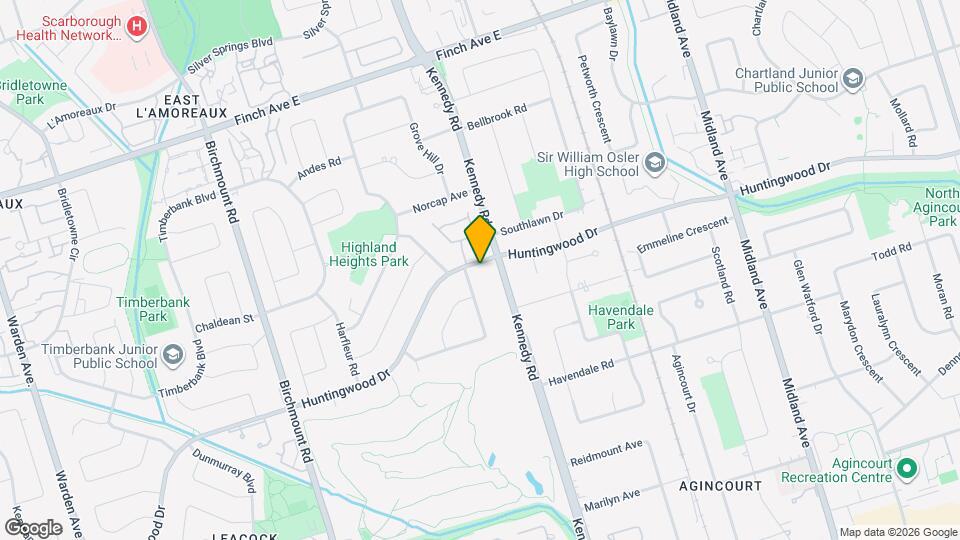 853 Huntingwood Dr Map and Location Details