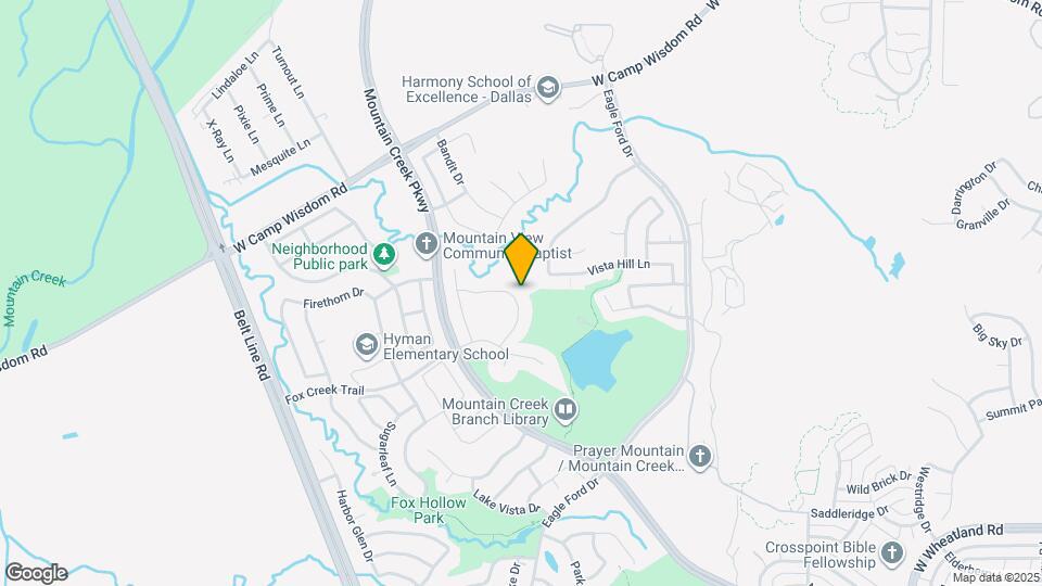 5854 Cliff Ridge Dr Map and Location Details