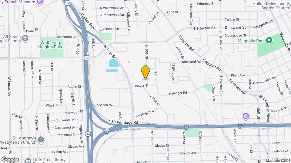 2515 N 10th St Map and Location Details