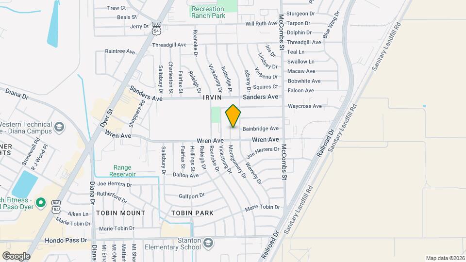 9406 Montgomery Dr Map and Location Details