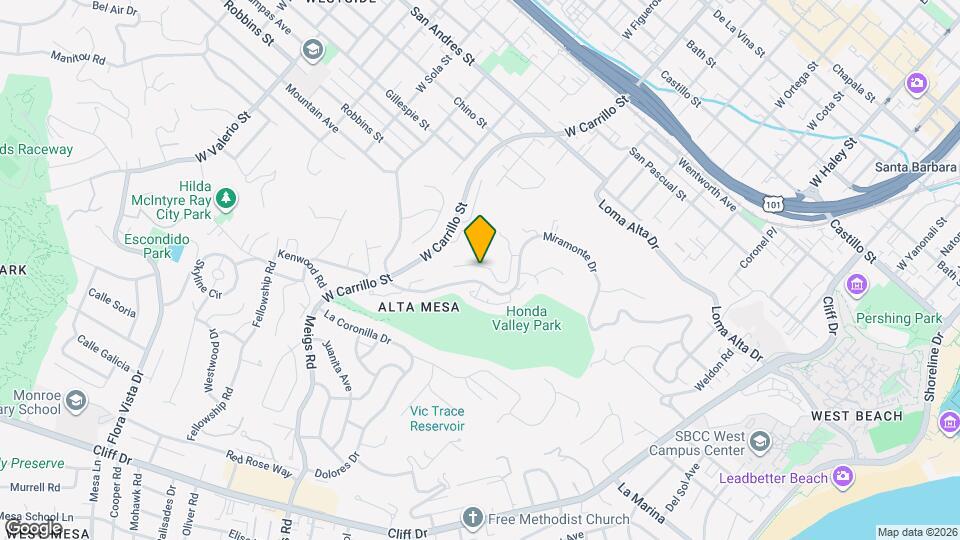 990 Miramonte Dr Map and Location Details