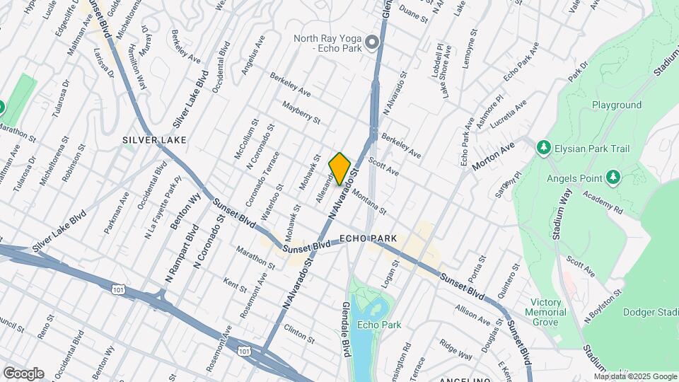 1347 N Alvarado St, Unit #A Map and Location Details